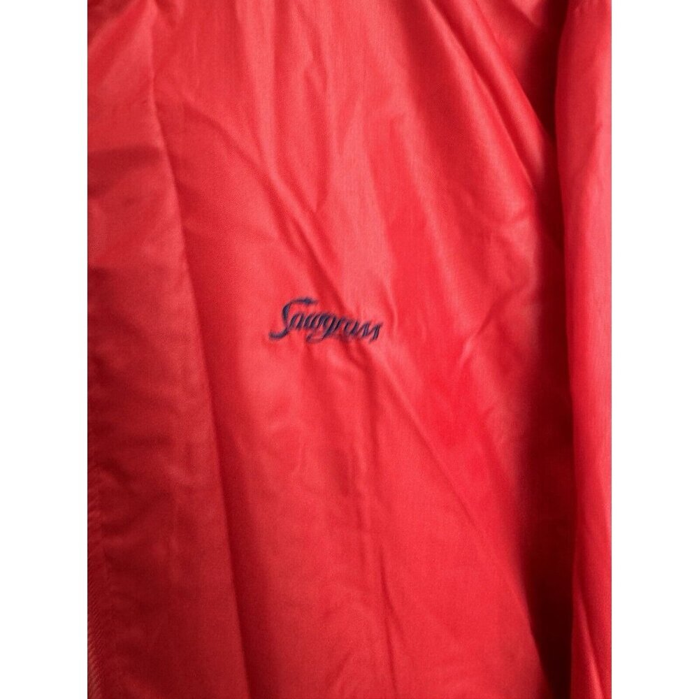 VTG Sawgrass Florida Golf‎ Country Club Rain Jacket M Izod Red Packable Hood EUC - Picture 6 of 16